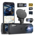 3 Channel Dash Cam Front and Rear, 4K/2.5K + 1080P Premium Car Camera for Cars with Wi-Fi GPS, Night Vision, 3.16" IPS Touchscreen, 24H Parking Mode, WDR, Type-C, 64GB SD Card Included
