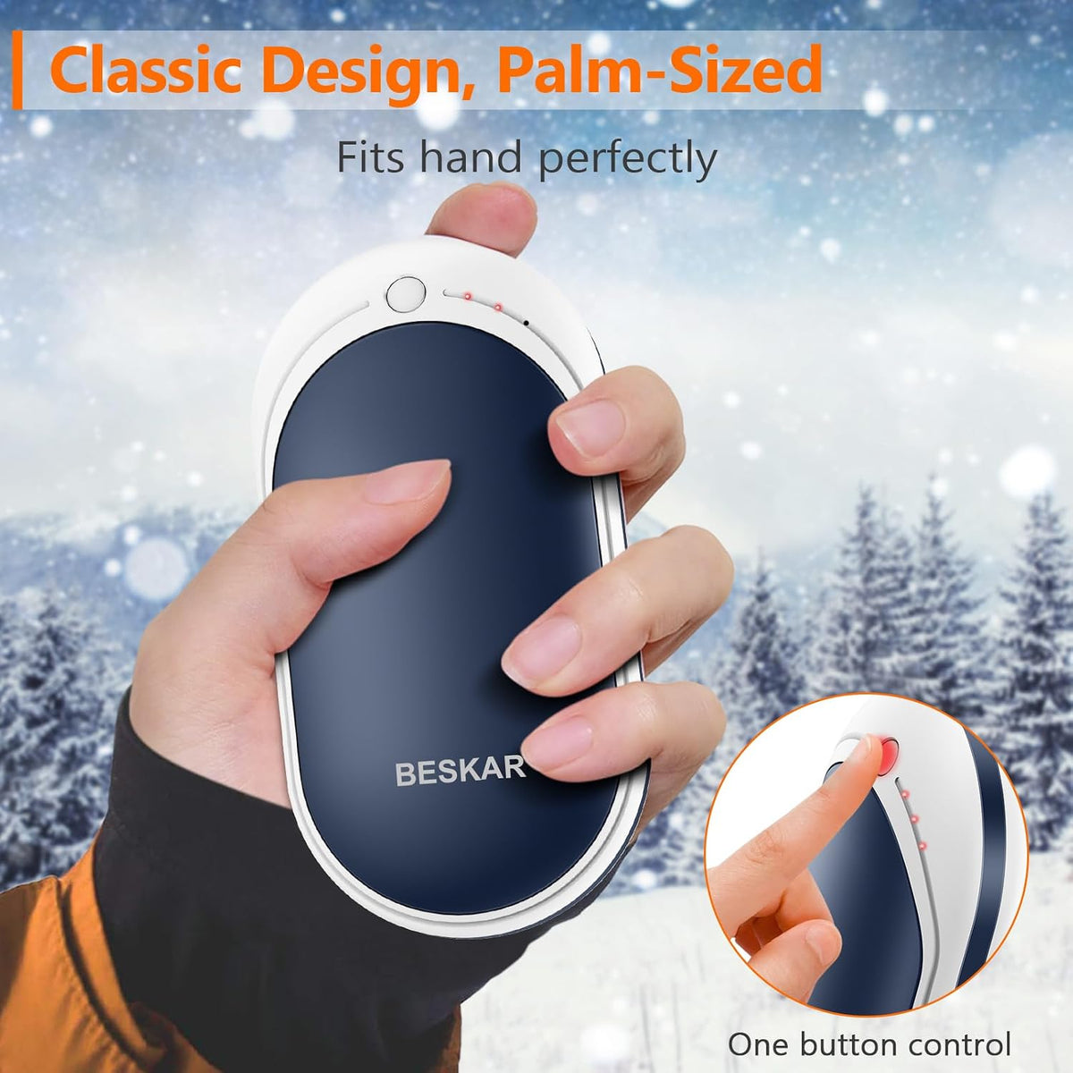 Rechargeable Hand Warmer, 5200Mah Electric Handwarmers