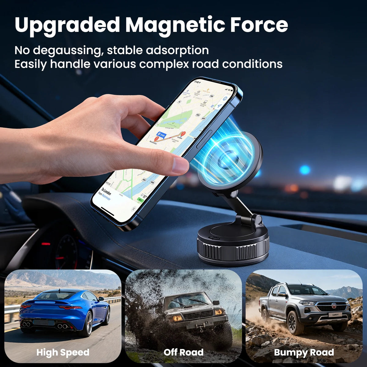 Phone Holders for Your Car -  Mag-Safe Car Mount - 360° Adjustable Phone Mount for Your Car Compatible for Iphone 17 Pro Max 16 15 14 13 12 Air Plus, Car Essentials Accessories